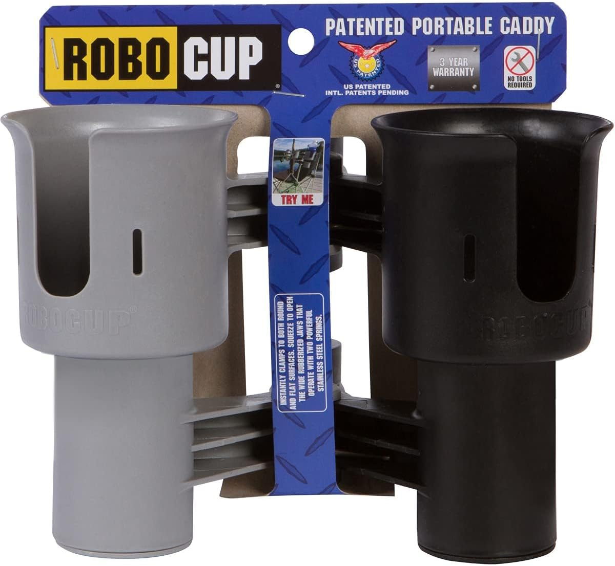 ROBOCUP, Best Cup Holder for Drinks, Fishing Rod/Pole, Boat, Beach Chair, Golf Cart, Wheelchair, Walker, Drum Sticks, Microphone Stand image number 5