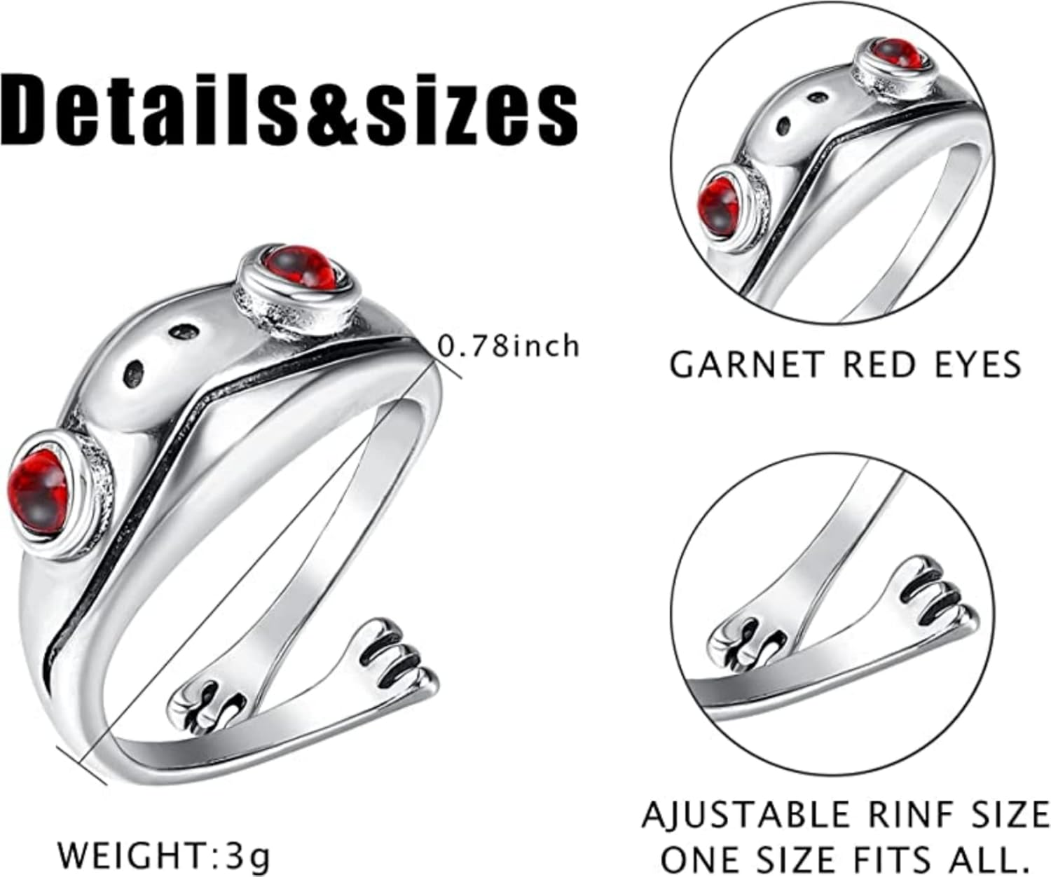 ZALIZR 16 Pcs Animal Open Rings for Women Men Girls, Vintage Frog/Dragon/Snake/Eagle Knuckle Stacking Ring Set, Boho Gothic Punk Finger Rings, Adjustable Open Punk Rings for Men Women image number 4