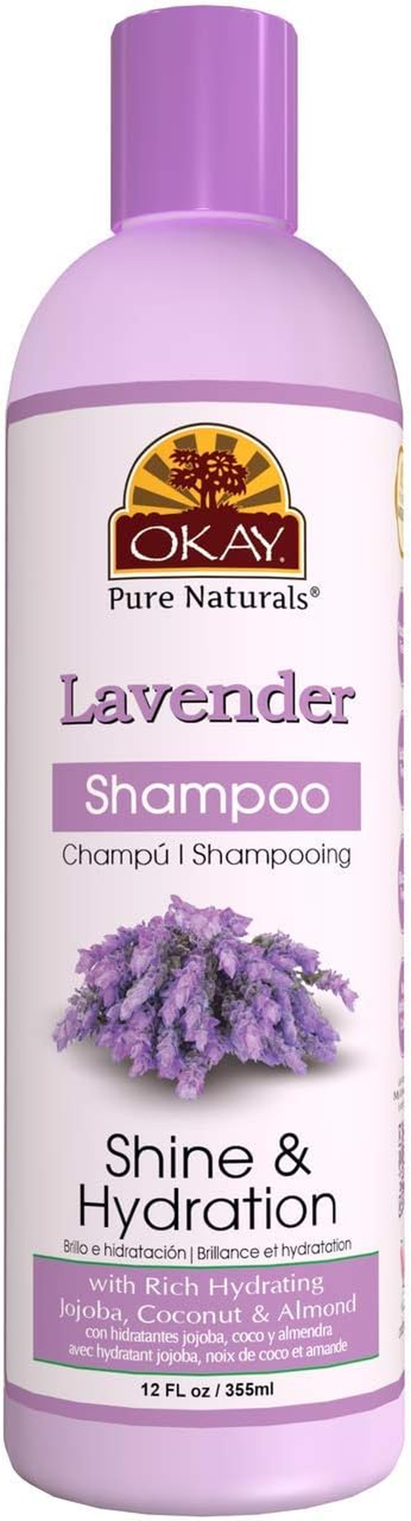 OKAY Pure Naturals OKAY Pure Naturals Lavender Growth Shampoo, 12 Ounce, image number 1
