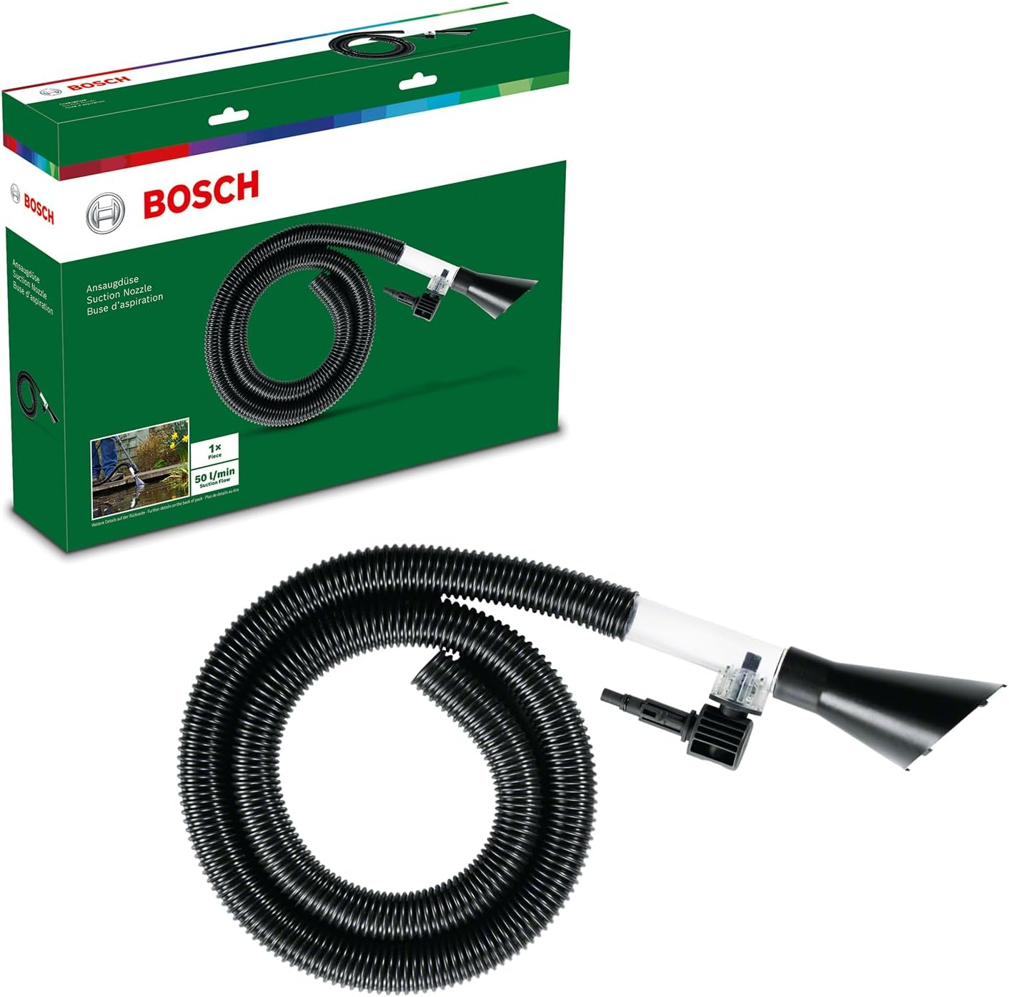 Bosch Home & Garden Suction Nozzle for High Pressure Washers Easyaquatak, Universalaquatak, Advancedaquatak and AQT Models image number 2