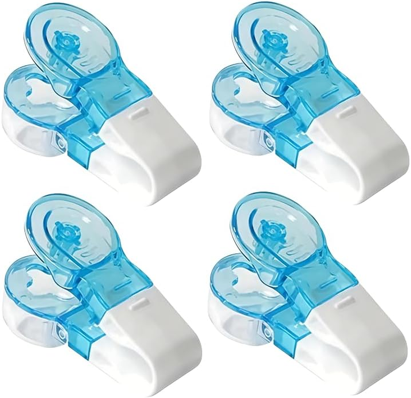 4Pcs Blue Portable Pill Taker Remover, Blister Pack Opener Popper Assistance No Contact Easy to Take Out Portable Travel Tablet Dispenser Pills Extractor Tool Medication Aids, Pill Organizers image number 6