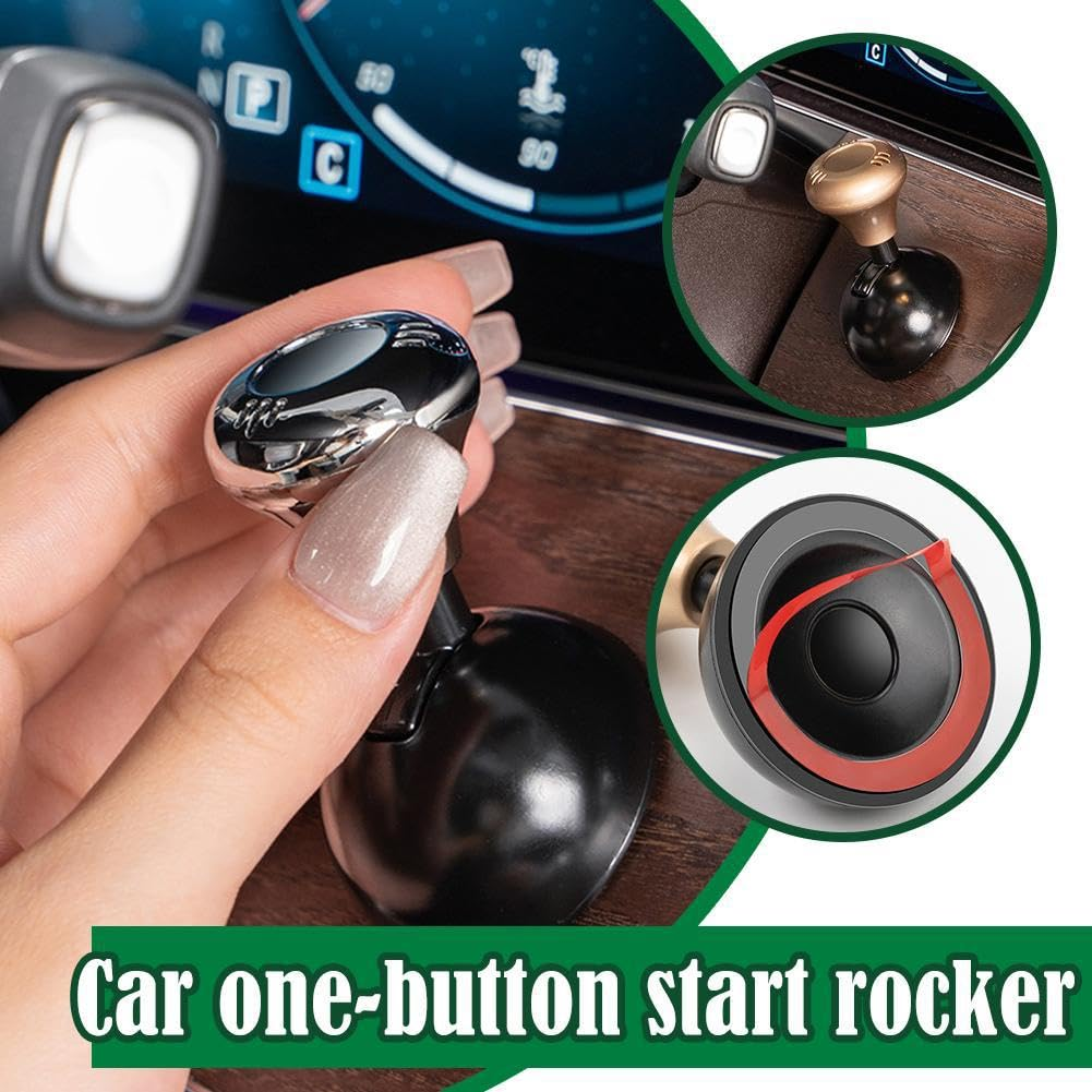 Flyanzebi Car Joystick Starter, 1Pc, Gold, Push-Button, Manual, Touch image number 3