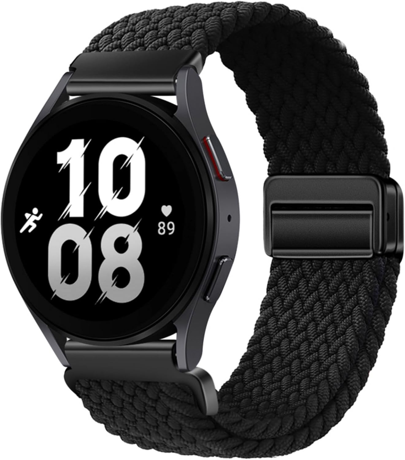 Nylon Strap 20Mm Compatible with Huawei Watch GT2 GT3 42Mm, Samsung Galaxy Watch 7/6/5/4 40Mm 44Mm 45Mm 45Mm, Garmins Vivoactive 5, Amazfits GTS 4, Braided Stretchy Magnetic Watch Band