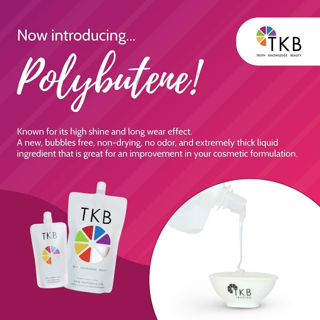 TKB Polybutene | Clear Additive Cosmetic Ingredient for DIY Makeup (15Oz (425G))