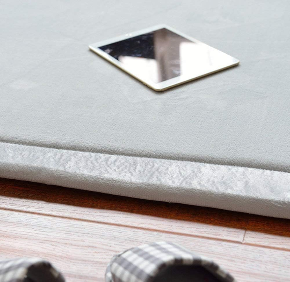 Large Baby Play Mat, Coral Velvet Rug Foam Soft Crawling Mats, 3Cm Thick Playmat for Babies, Toddlers, Infants, Kids Crawling Mat Rugs for Tummy Time Living Room, Bedroom