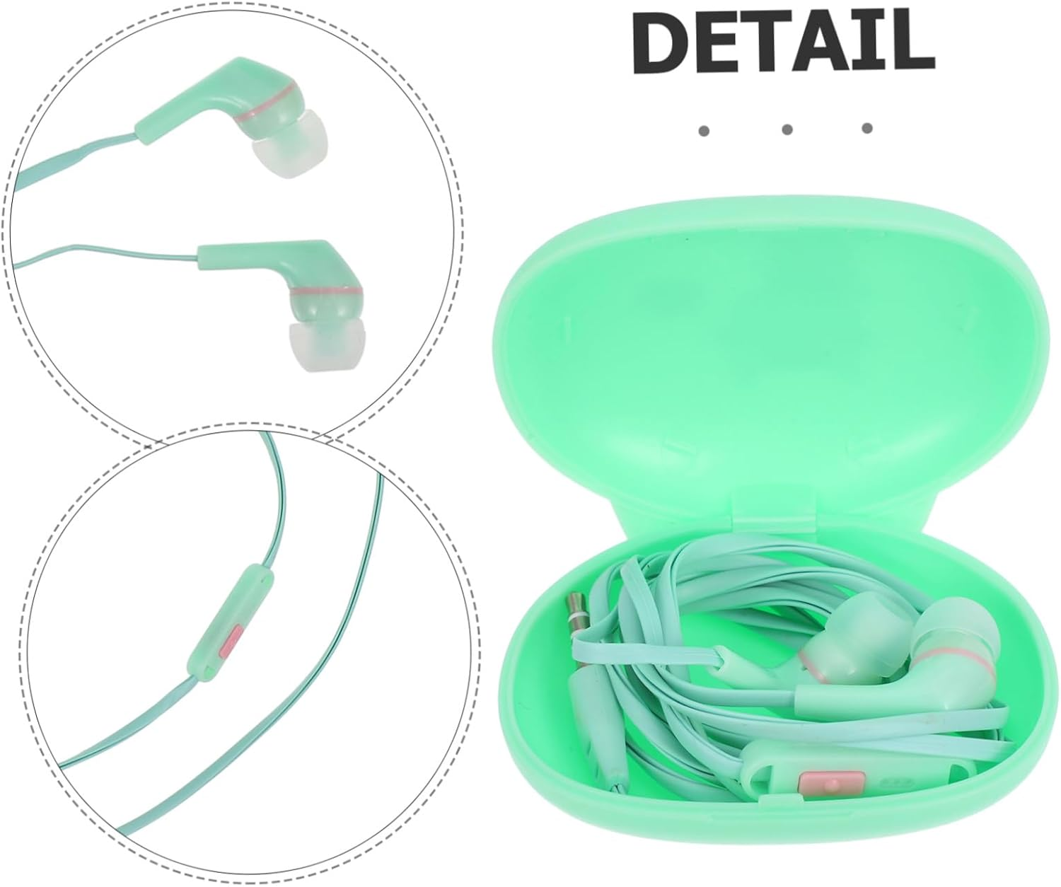 TOGEVAL Ear Wired Earphones with Cute Design Compatible Headphones for Phones Earbuds for Personal and Gift Use image number 1