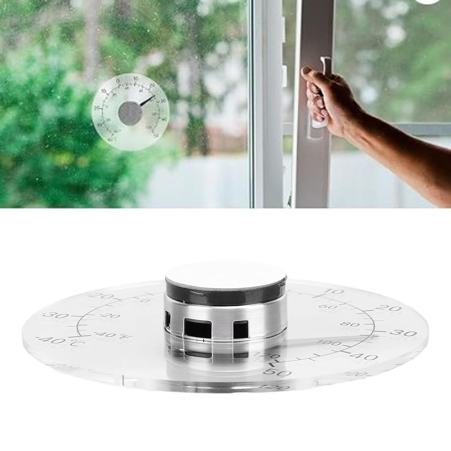 TOPINCN High Accuracy Sensitive Outdoor Big and Bold Outdoor Dial Thermometer outside Decorative image number 6