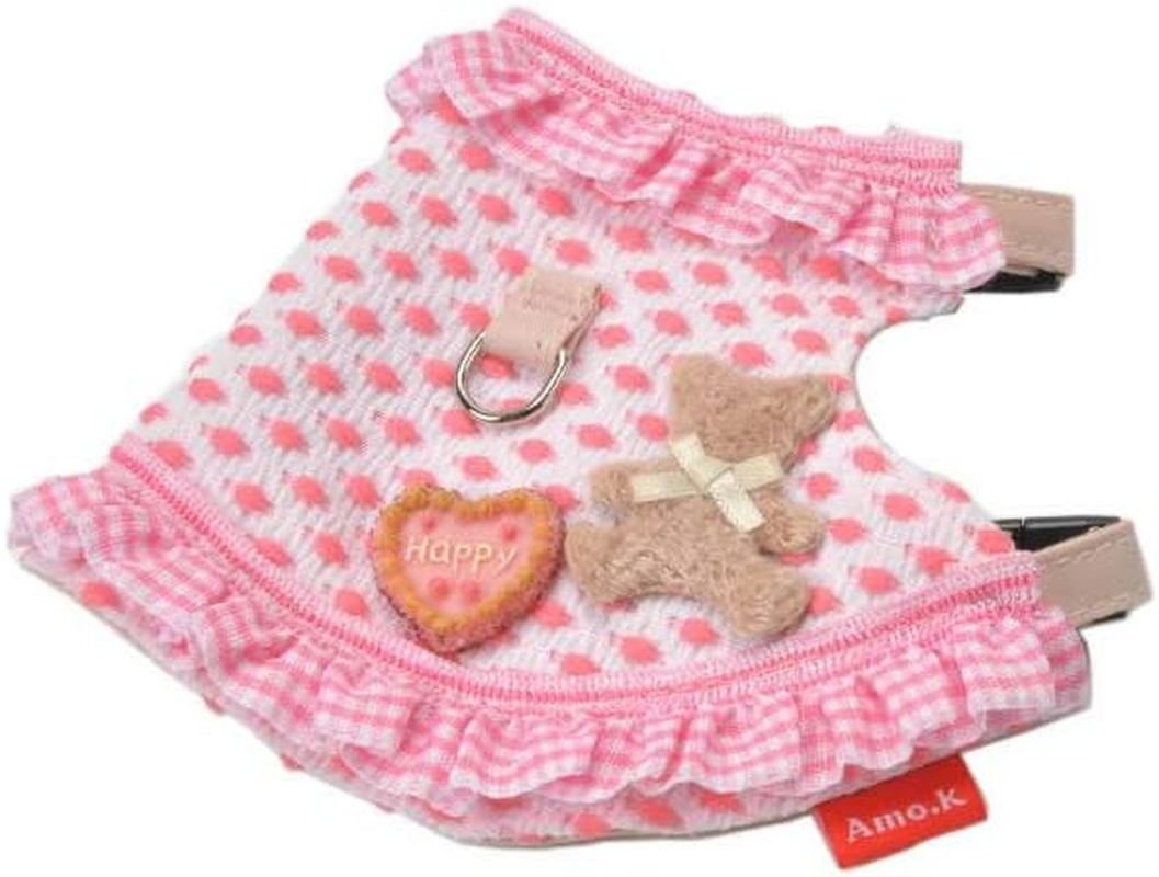 Dog Amoc Collar 250001-0 Dog Cat Baby H Bear Birthday Pink Puppy Kitten M Size