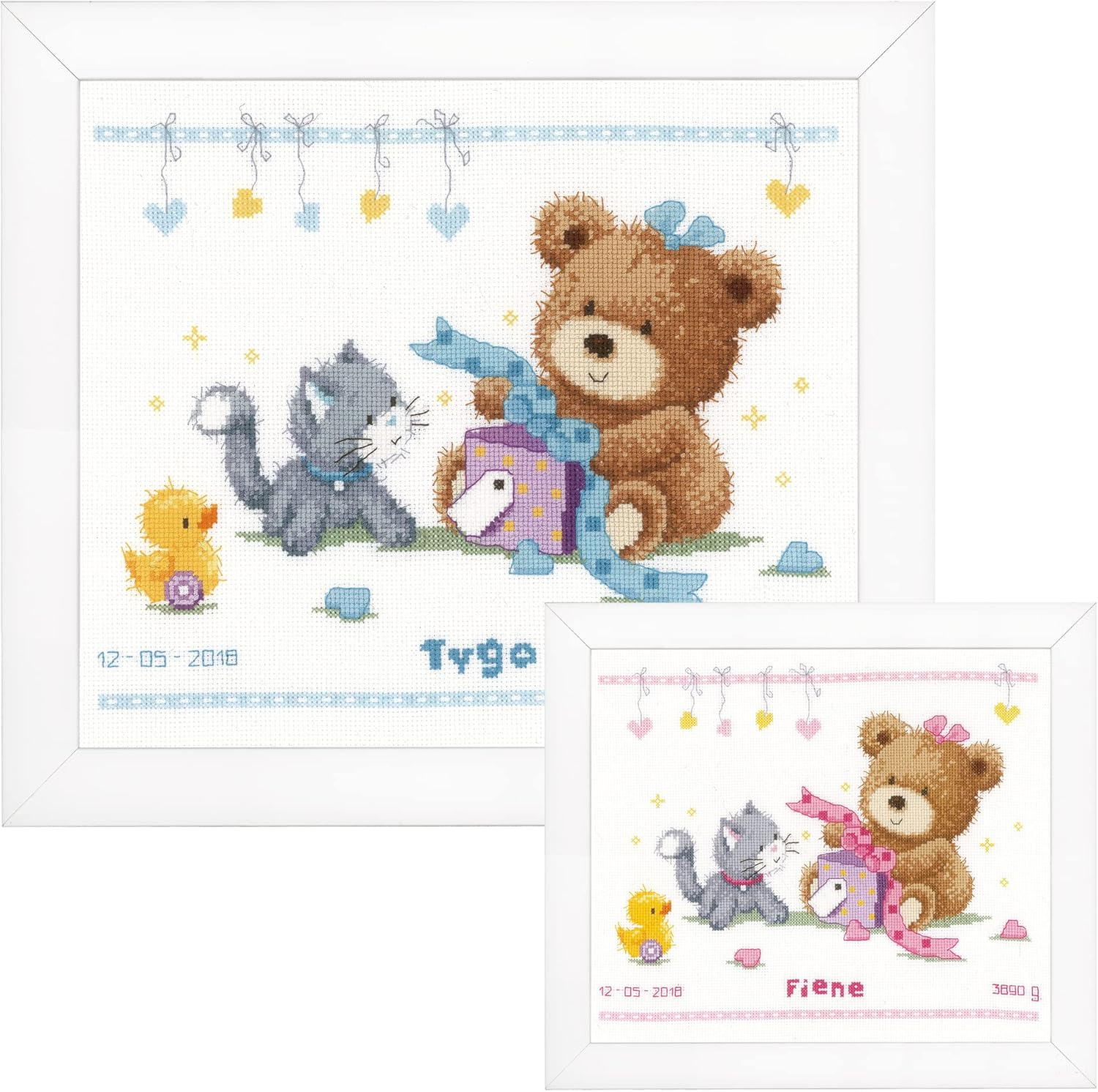Vervaco Counted Cross Stitch Kit Bear with a Blanket PN-0011901