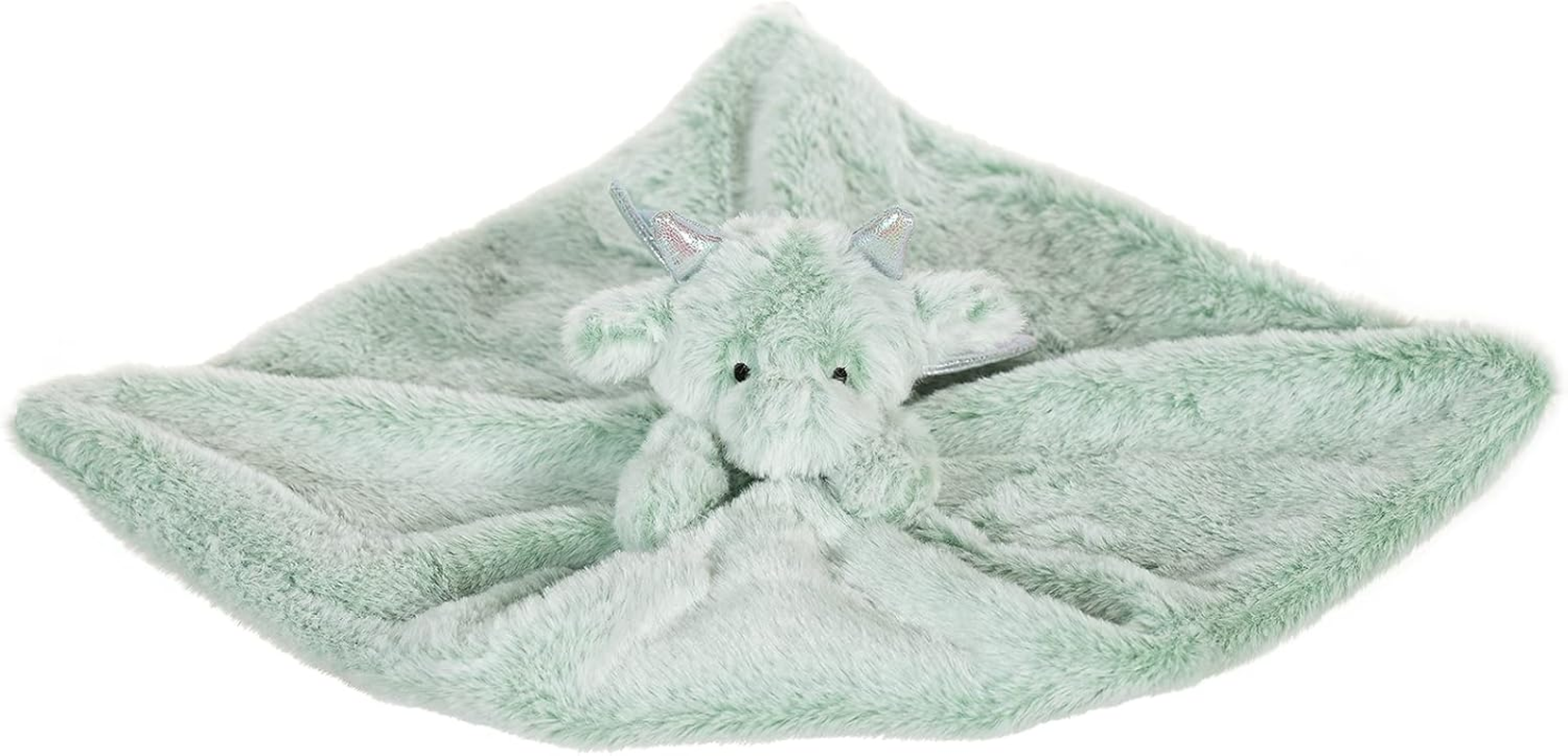 Apricot Lamb Luxury Snuggle Plush Cute Dragon Dinosaur Infant Stuffed Animals Security Blanket Nursery Character Blanket (Green Dragon, 13 Inches) - Orange image number 3