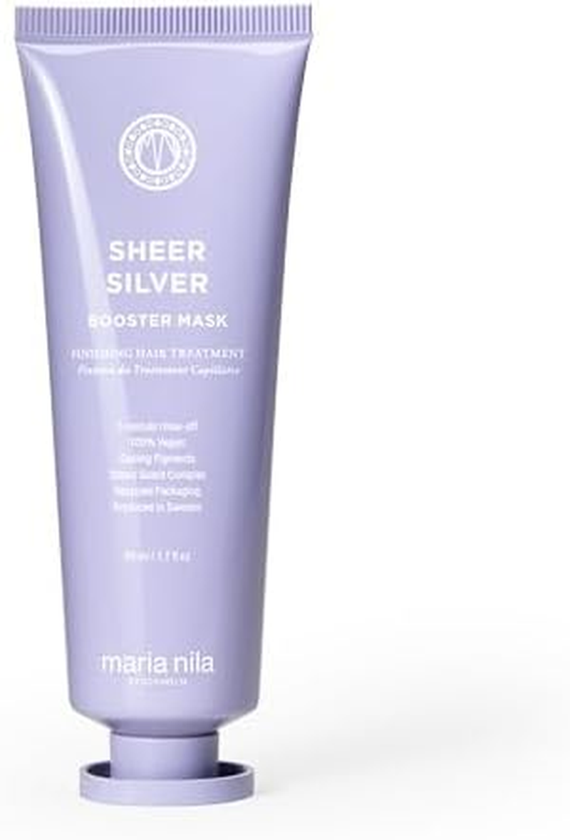 Maria Nila Sheer Silver, Booster 50 Ml, Neutralizes Golden Shades, Violet Pigments Gives Cool Tone, 100% Vegan & Sulfate/Paraben Free image number 2