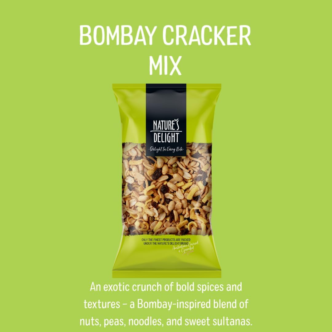 NATURES DELIGHT BOMBAY SPICE CRACKER NUT MIX 300GM image number 3
