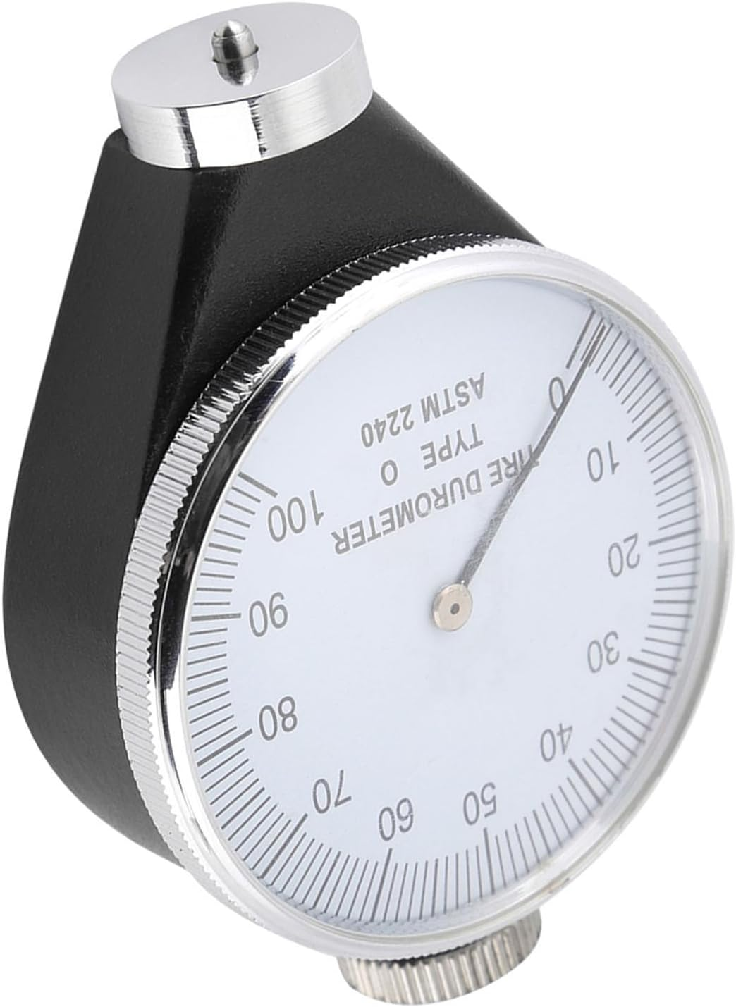 Rubber Tire Durometer Hardness Tester 0‑100 HA - Accurate Measurement, Easy to Carry - for Thermoplastic Rubber, Printing Plate, Fiber Convenient Connecting Device (Type O)