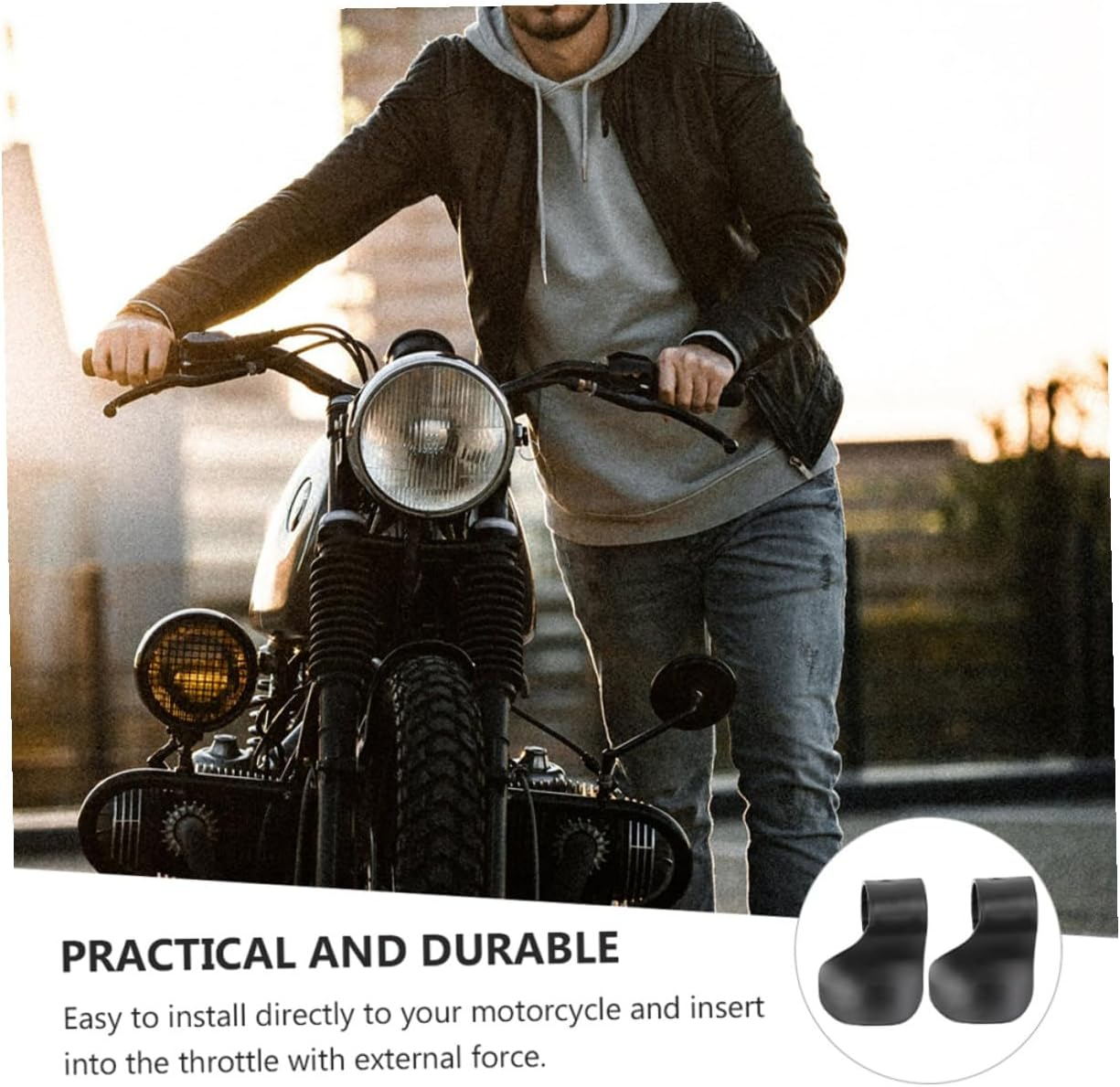 YOSADIER 6Pcs Motorcycle Throttle Assist Grips Wrist Control Lock for Motorbike Electric Scooter Cruise Control Accelerator Aid for Riding Comfort image number 5