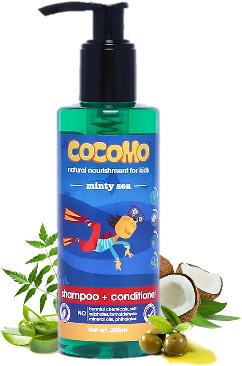 Cocomo Natural Neem & Tea Tree Oil Kids Shampoo & Conditioner (200Ml) image number 4