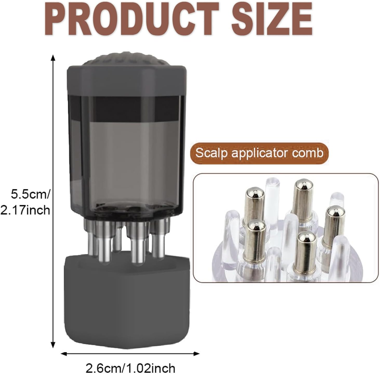 Wzenclave Scalp Applicator Comb Oil Applicator Bottle Hair Oil Applicator Bottle for Scalp Hair Comb for Scalp Massager Hair Growth Care Hair Oiling Applicator for Essential Oil Hair Treatment(2Pcs) image number 2