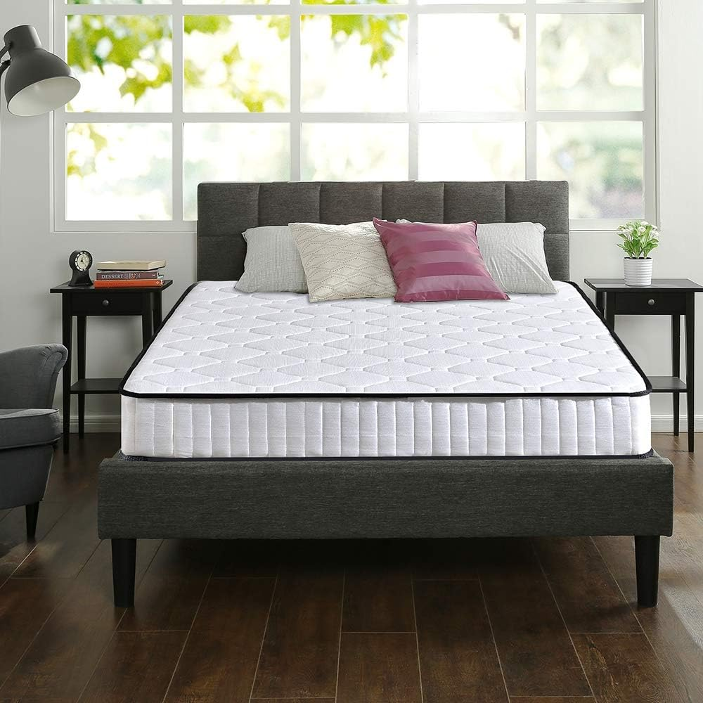Dreamz Queen Mattress Knitted Fabric, 20Cm Thickness, with 5-Zone Pocket Spring System, High-Density Foam,Tight Top, Medium Firm Coil Bedding, Breathable Top, 15Yrs Warranty, White image number 4