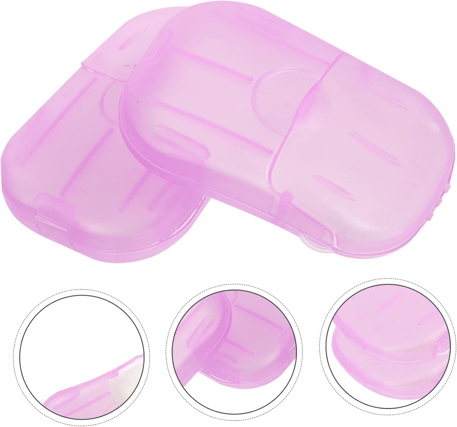 NAMOARLY Travel Soap Sheets 20 Pcs Hand Wash Soap Slices for Travel Hotel Outdoor image number 6