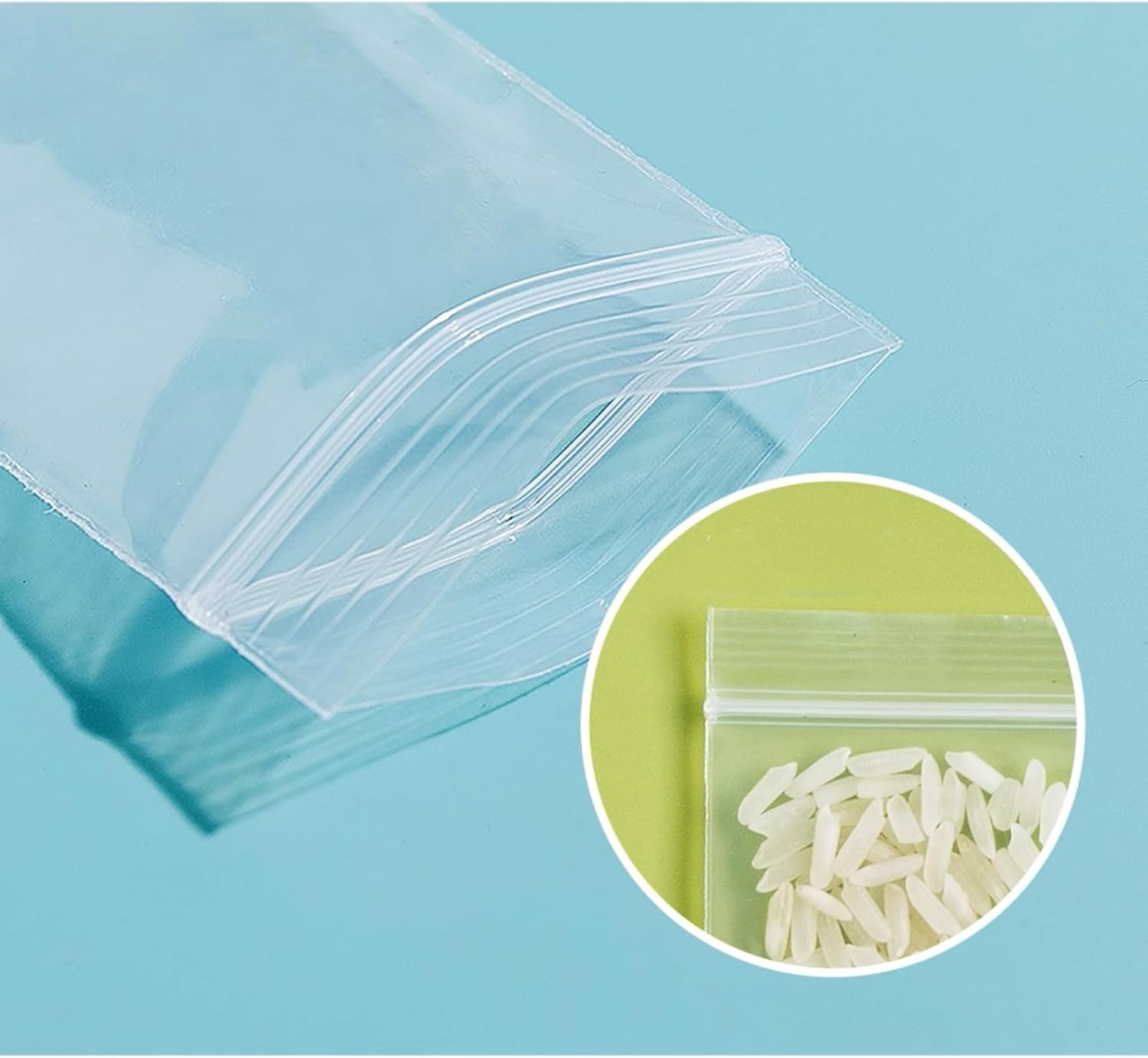 100 Pack 4X6Cm Heavy Duty Ziplock Bags, 20 Mil (200 Micron) Thickened Reusable Plastic Jewelry Storage Bags, Small Self Sealing Pouches for Jewelry, Pills, Crafts, Beads Accessories