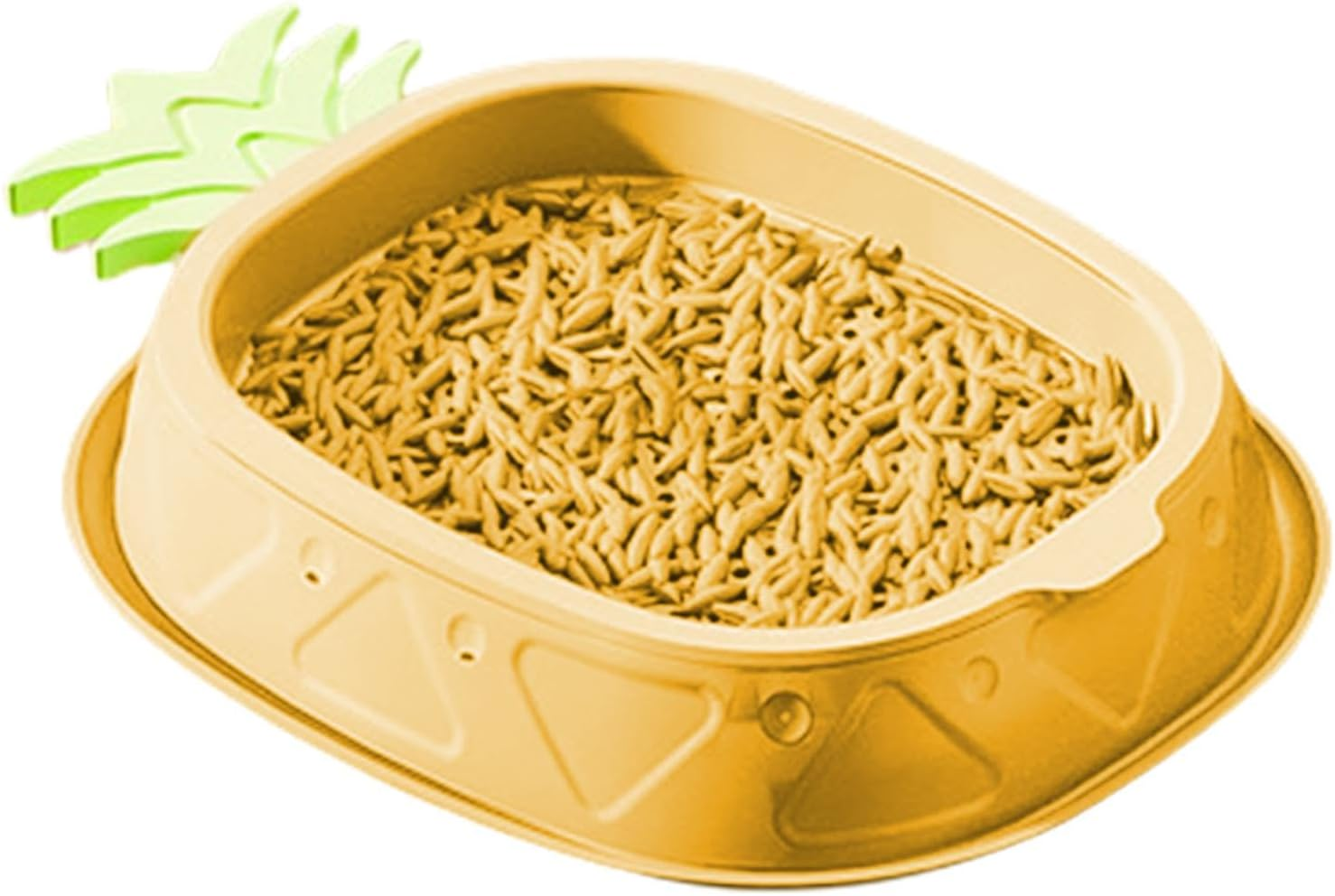 Shurzzesj Hydroponic Cat Grass Growing Box,Soilless Culture Growing Kit - Pineapple Design Wheat Grass Pot, Soil- Planting Box, Indoor Organic Catgrass, Germination Tray, Easy Water