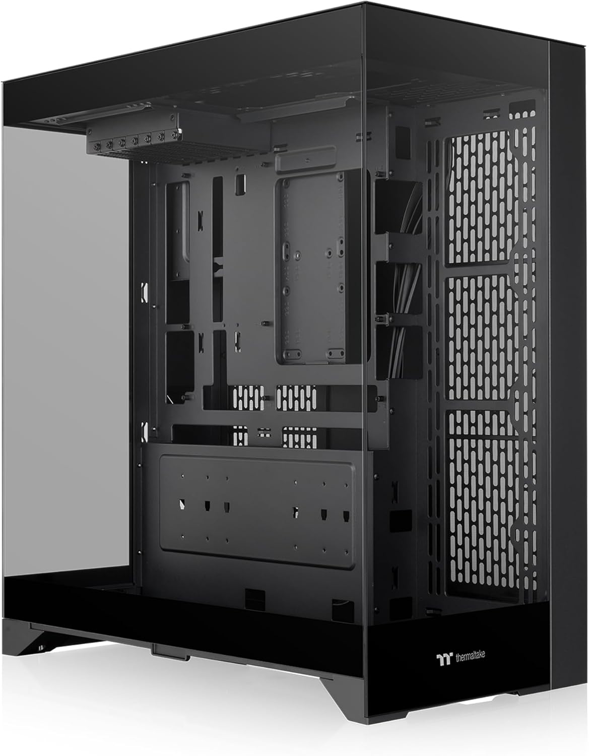 Thermaltake CTE E550 Tempered Glass Dual Chamber Mid Tower Case Black Edition (Supports Hidden Connector M/B), CA-1Z8-00M1WN-00