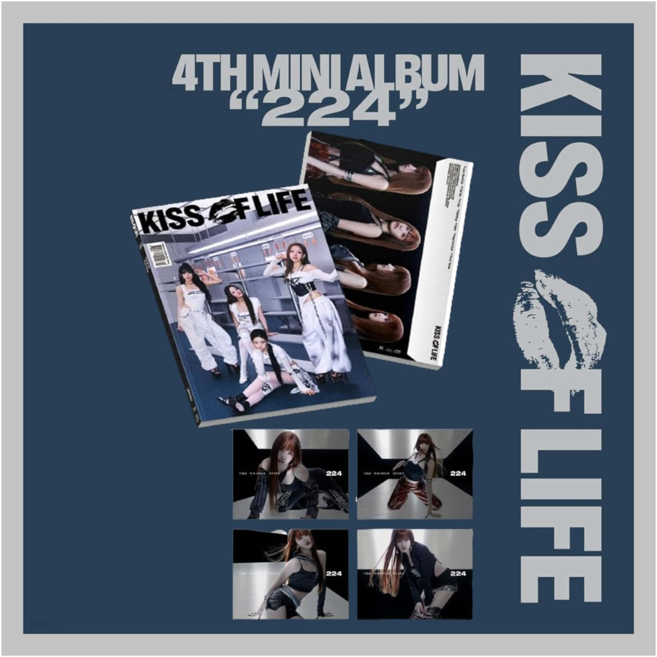 KISS of LIFE 224 4Th Mini Album with Tracking Sealed KIOF (Keychain Version) image number 2