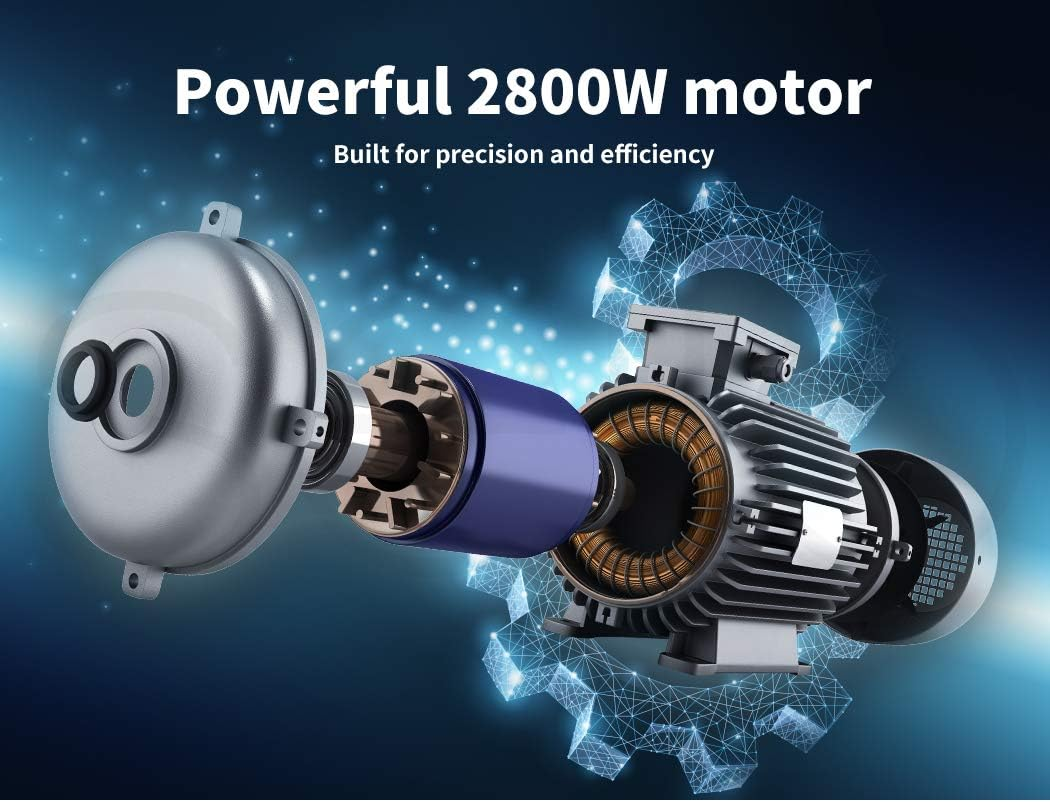 TOQUE Electric Meat Grinder 2800W Mincer, Stainless Steel Food Grinder Sausage Maker, High Volume Stainless Steel Mincer, Sausage Stuffer Tube & Kubbe Kit for Home Kitchen Use, Red image number 6