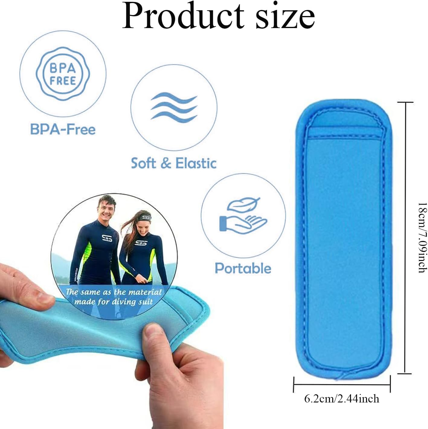 Xinghonyac 10 Pcs Ice Pop Sleeves, Reusable Popsicle Bags, 10 Colors, Antifreezing Sleeves, Ice Lolly Holder image number 6