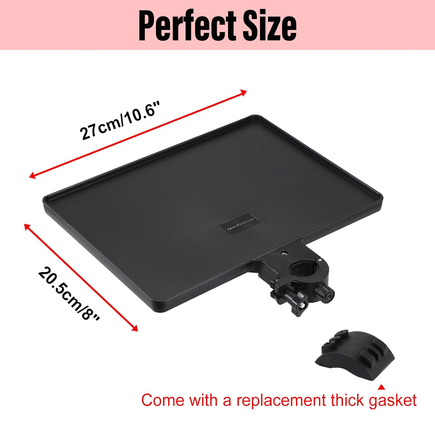 SUMNACON Salon Tray with Adjustable Height, Eyelash Extension Stand with Retaining Clip, Clampable Eyelash Extension Shelf Holder, Holder for Salon, Eyelashes Nails Hairdresser, for Tubes up to 2.5 Cm image number 1