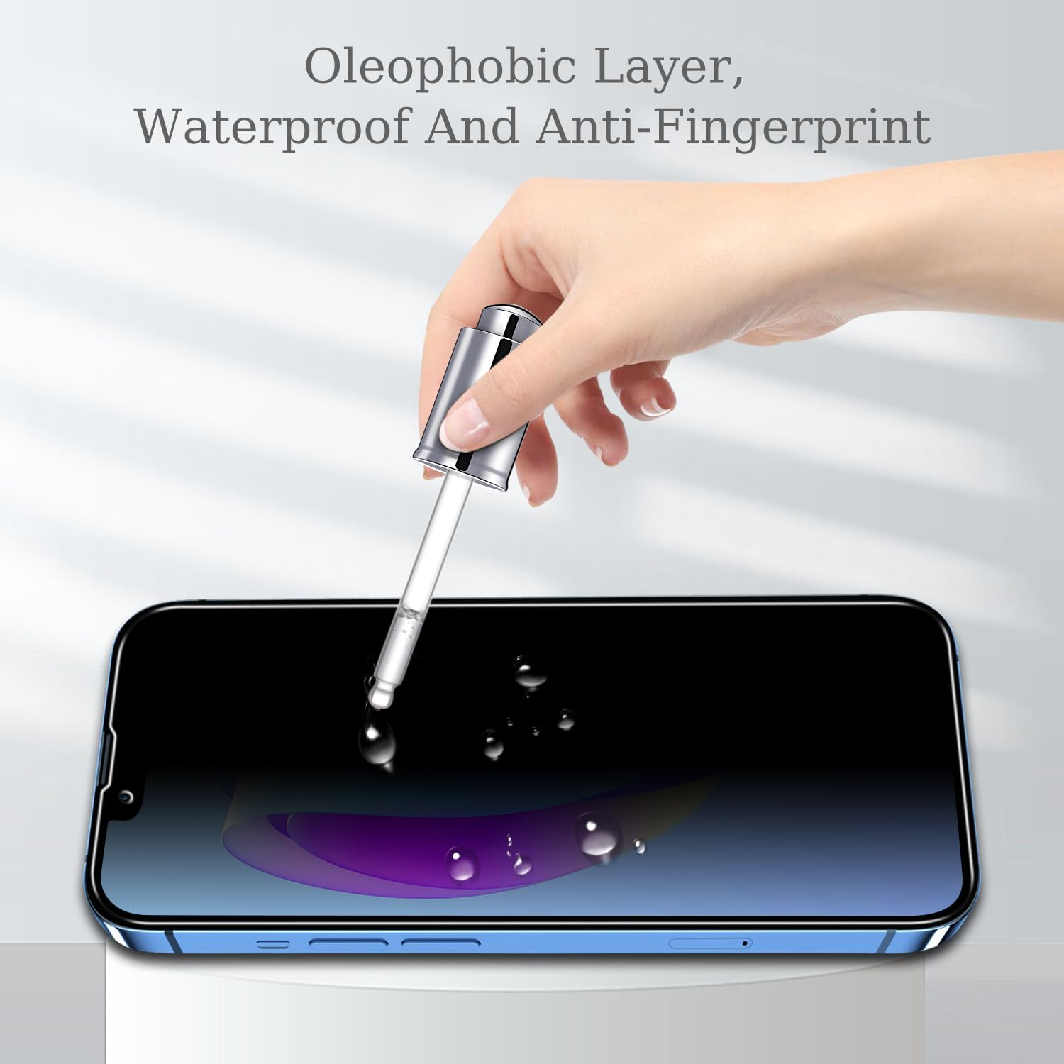 Pokolan 3 Pack Privacy Screen Protector for Iphone 13, Iphone 14, Iphone 13 Pro, anti Spy Tempered Glass, 9H Hardness, Case Friendly, anti Scratch, Bubble Free, Easy to Install image number 2