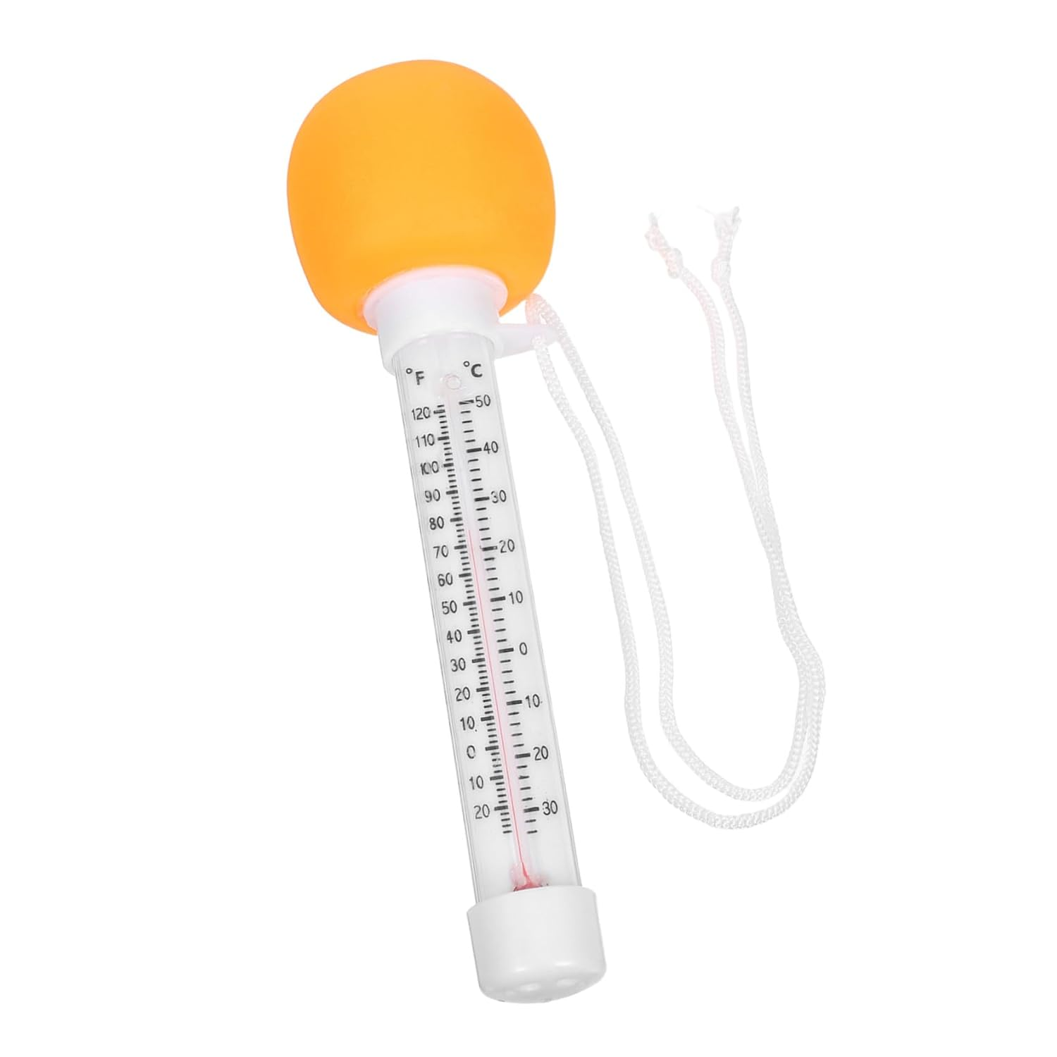 Floating Pool Thermometer Orange Cartoon Design Accurate Water Temperature Gauge for Swimming Pools Spas Hot Tubs Indoor Outdoor Use image number 5