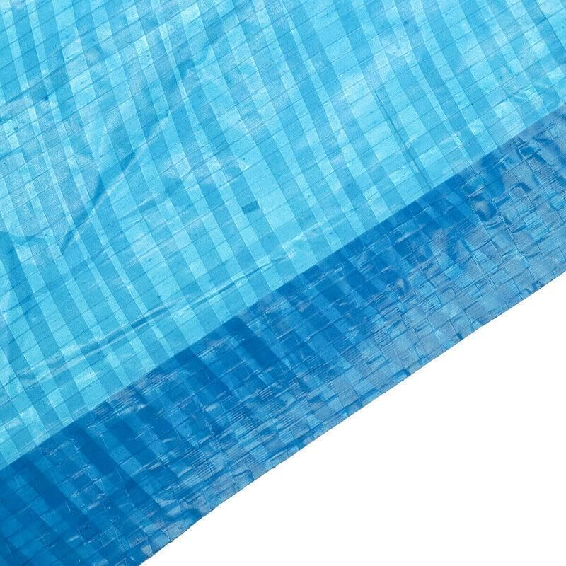 AIMALL round Swimming Pool Cover Lot for Garden Outdoor Paddling Family Pools, Durable PE Material, Blue