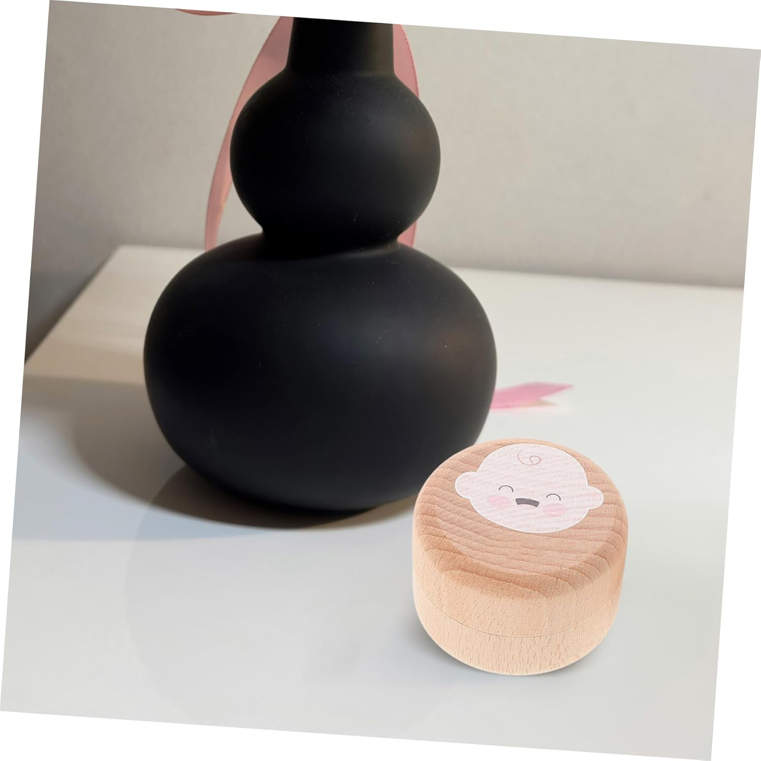 BESTYASH Baby Tooth Keepsake Box Wooden Tooth Collection Case for Boys and Girls image number 1