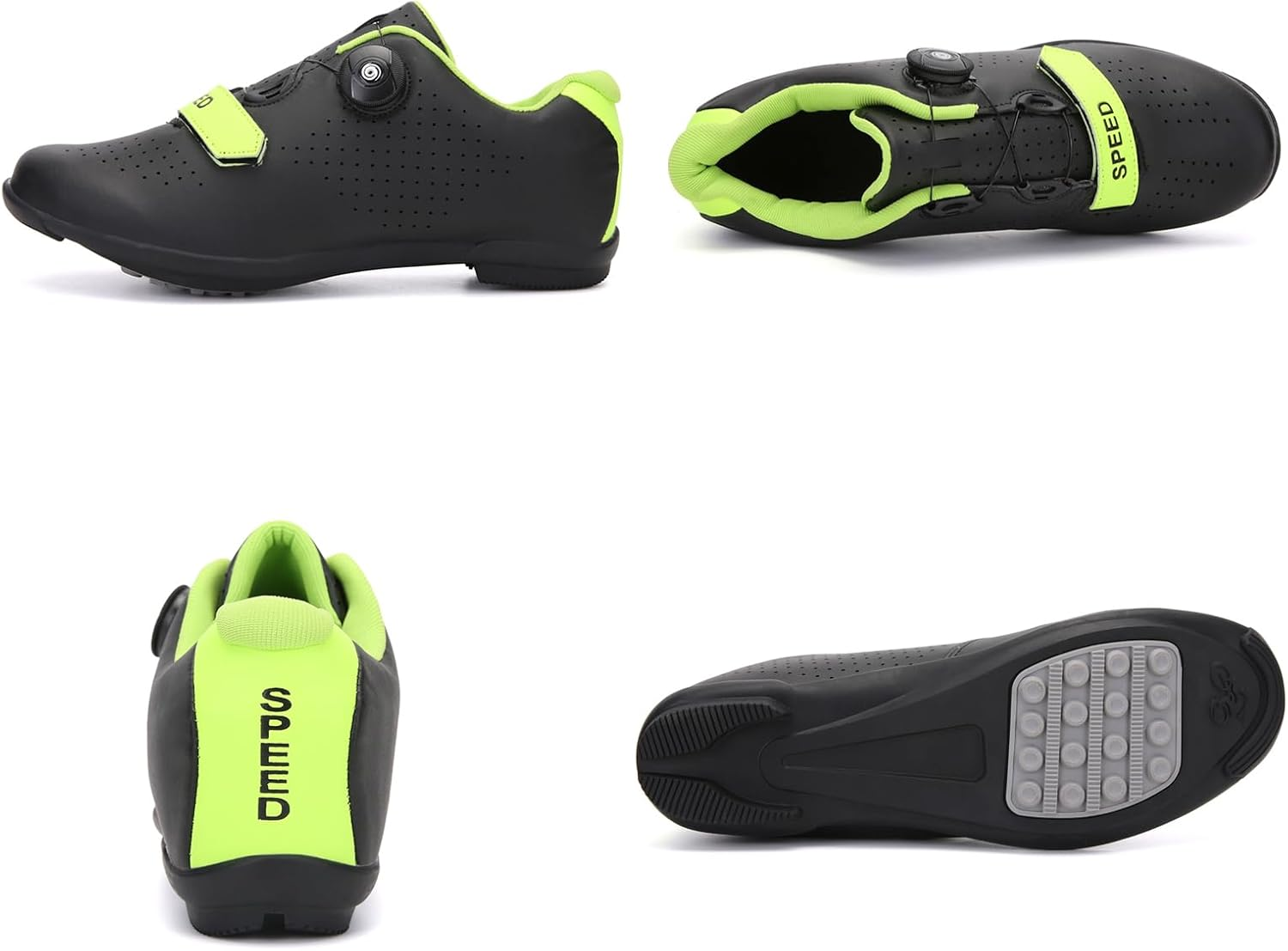 Lzqpearl Fahrradschuhe Herren, Rennrad Und Mountainbike Schuhe Mit Gummisohle, Atmungsaktive, Rutschfeste No-Lock Fahrradschuhe Mit Schnell Rotierendem Schn&uuml;rsenkelsystem image number 6