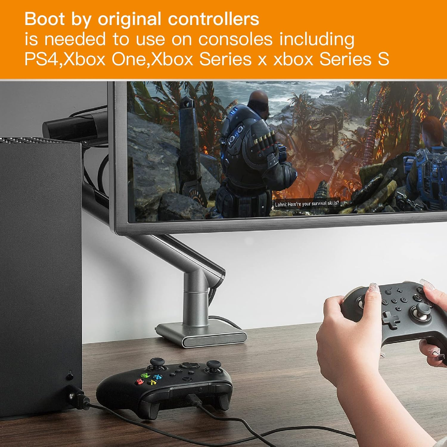 Gulikit Goku Wireless Controller Adapter Compatible with Gulikit, PS4, Switch Pro, Xbox One/Serise Controller, for PC, Switch, PS4 and Xbox Consoles with OTG Cable image number 5