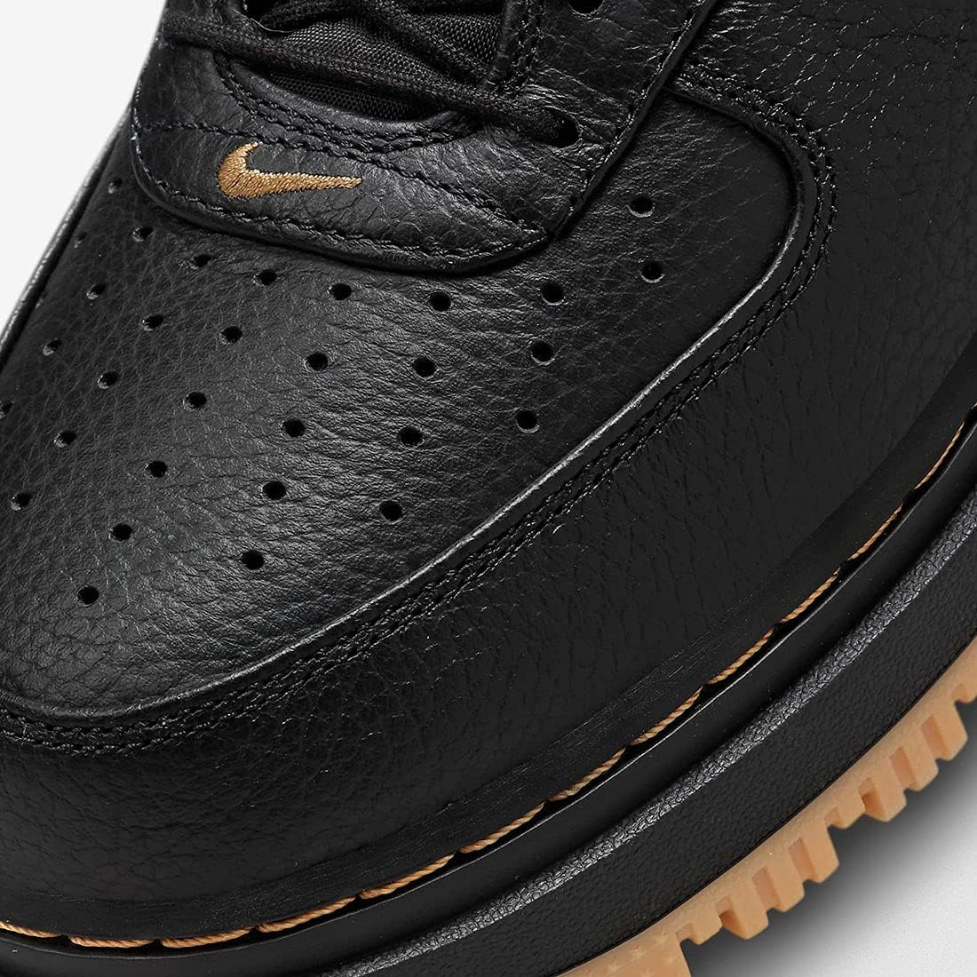 Nike DB4109-001 Lux Air Force 1 LUX Black/Back Tan/Gum Yellow/Black image number 5
