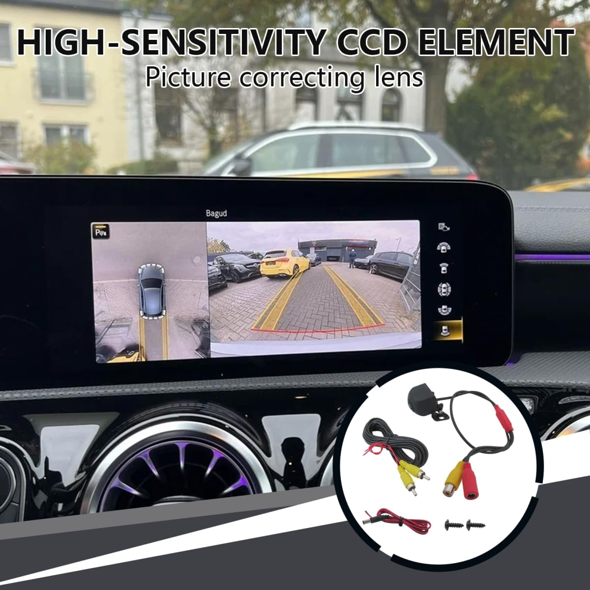 New 170&deg; Reverse Camera Waterproof Car Rear View Backup Parking Cam HD Night Vision image number 4