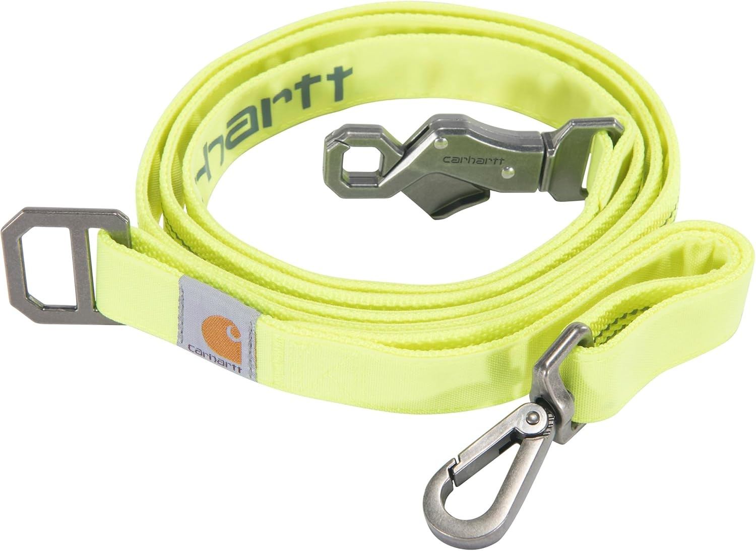 Carhartt Pet Durable Nylon Duck Leashes for Dogs, Reflective Stitching for Visibility, Brite Lime, Large image number 2