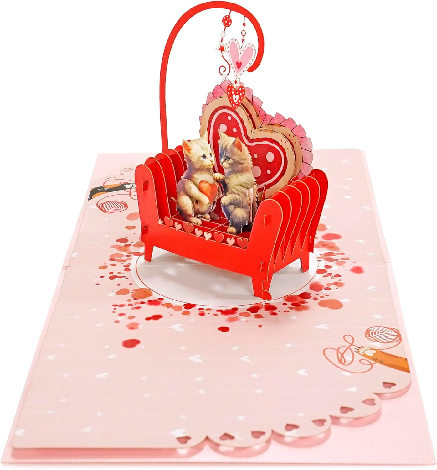 CUTPOPUP Cat Couple, Valentines Day Card Pop Up, Anniversary Card, 3D Popup Greeting Love Card (Cat Couple) AN151AU1520