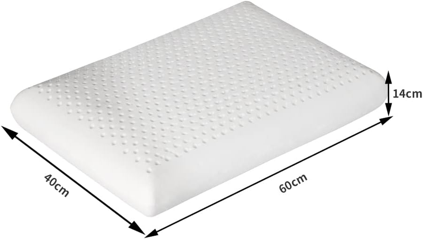 Dreamz Luxurious Soft Memory down Natural Latex Pillow Removable Cover, 2 Piece image number 2