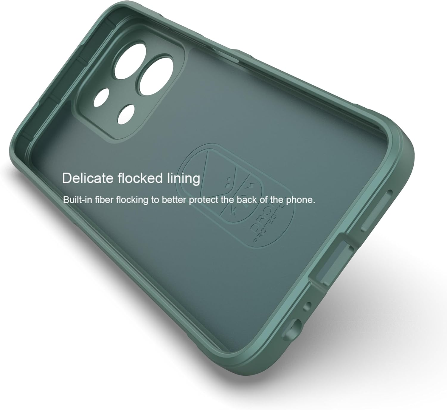 ESHUYI Liquid Silicone Case for Xiaomi Redmi 15C (4G/5G) 173 Mm with Antibacterial Protection and Scratch-Resistant Soft Microfibre Lining, All-Round Protection Shockproof Mobile Phone Case, Green image number 4