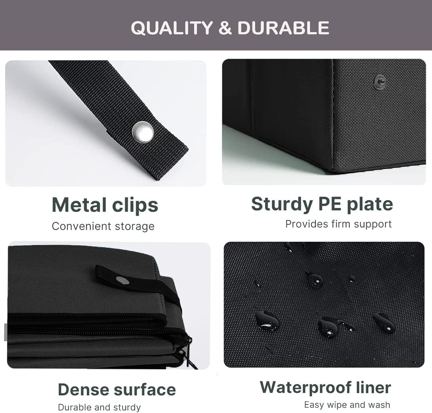 Portable Cat Travel Litter Box with Zipped Lid, Foldable Travel Litter Box, No Leakage, No Smell, Waterproof, Easy to Carry, Easy to Use in Hotels, Car image number 2