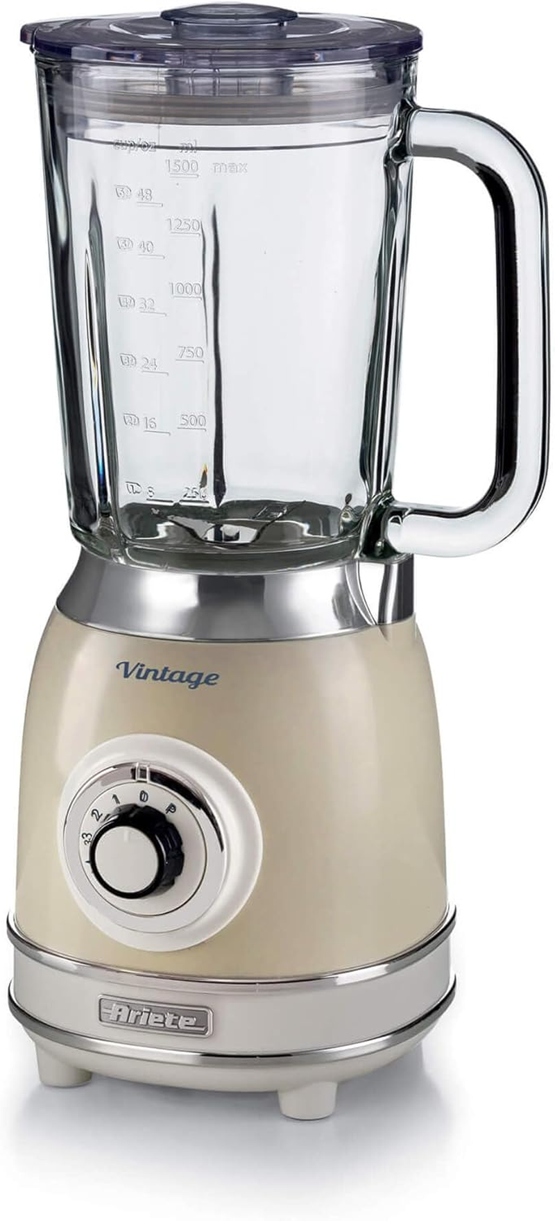 Ariete Vintage Series Glass Blender 1000W - Blue