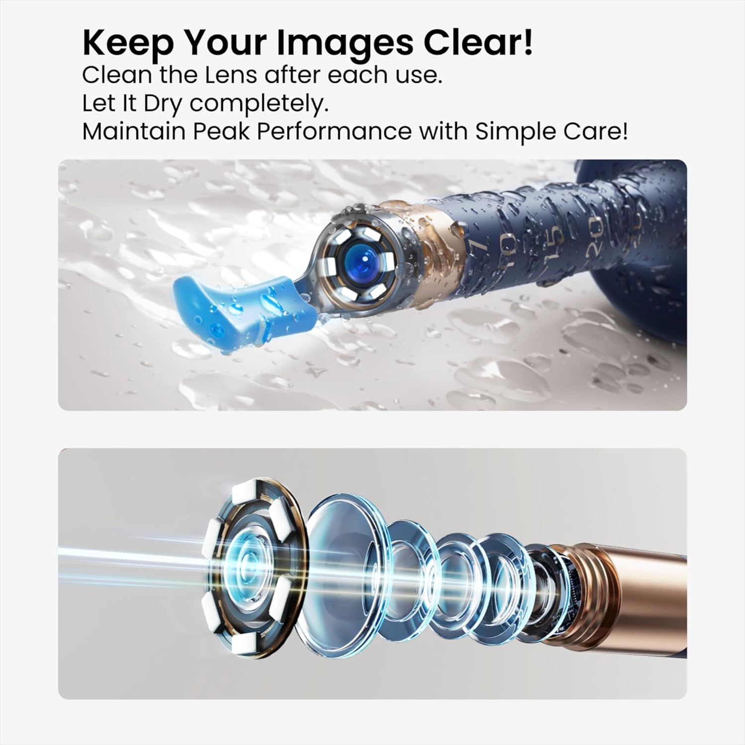 Bebird Earwax Remover, Earsight plus Otoscope,Flexible Ear Scope Otoscope Camera Light 1920P Hd,Ear Cleaner with Portable Case for Adults,Kids,Ios,Android（Dark Blue） image number 4