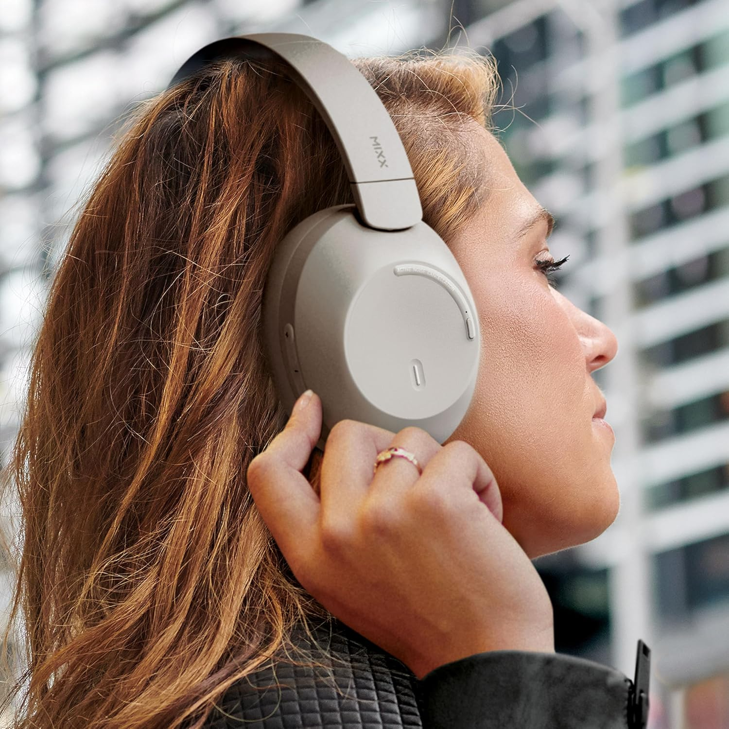 Mixx Audio Streamq C4 Wireless Headphones Sand