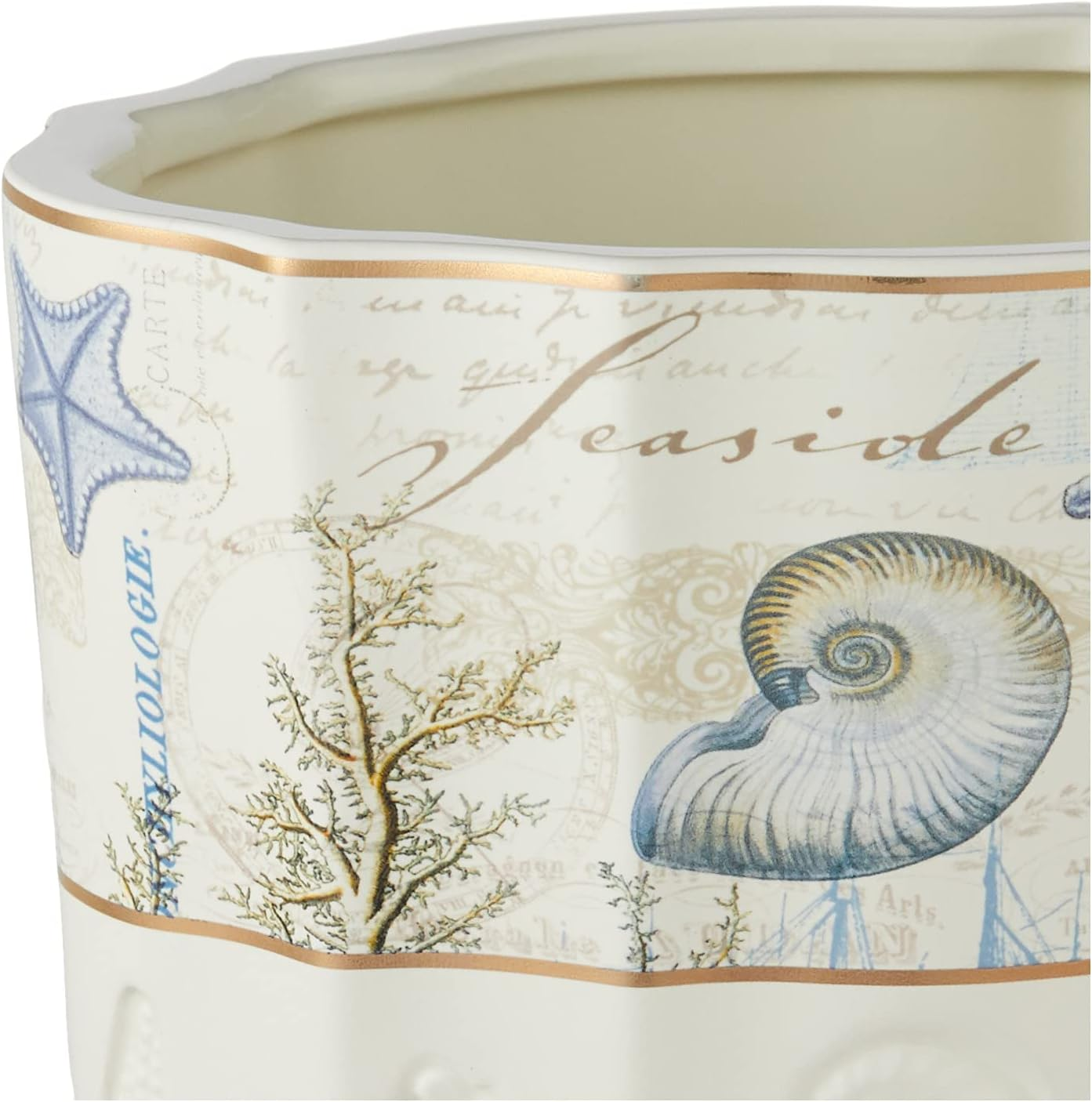 Avanti Linens Antigua Waste Basket, Multi image number 4