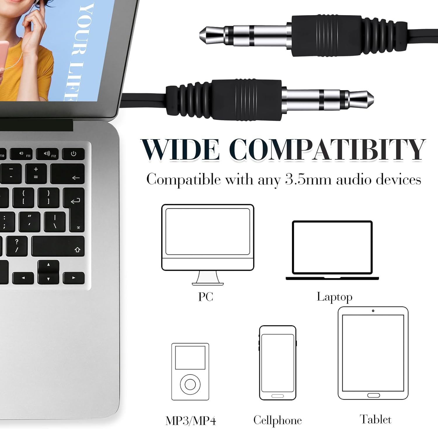 Konohan 25 Pcs Bulk Earbuds for Classroom, Student Basic Headphones in Ear for Kids Schools Libraries Laptop, 3.5 MM Earbuds Dot Headphones, Individually Bagged (Black) image number 3