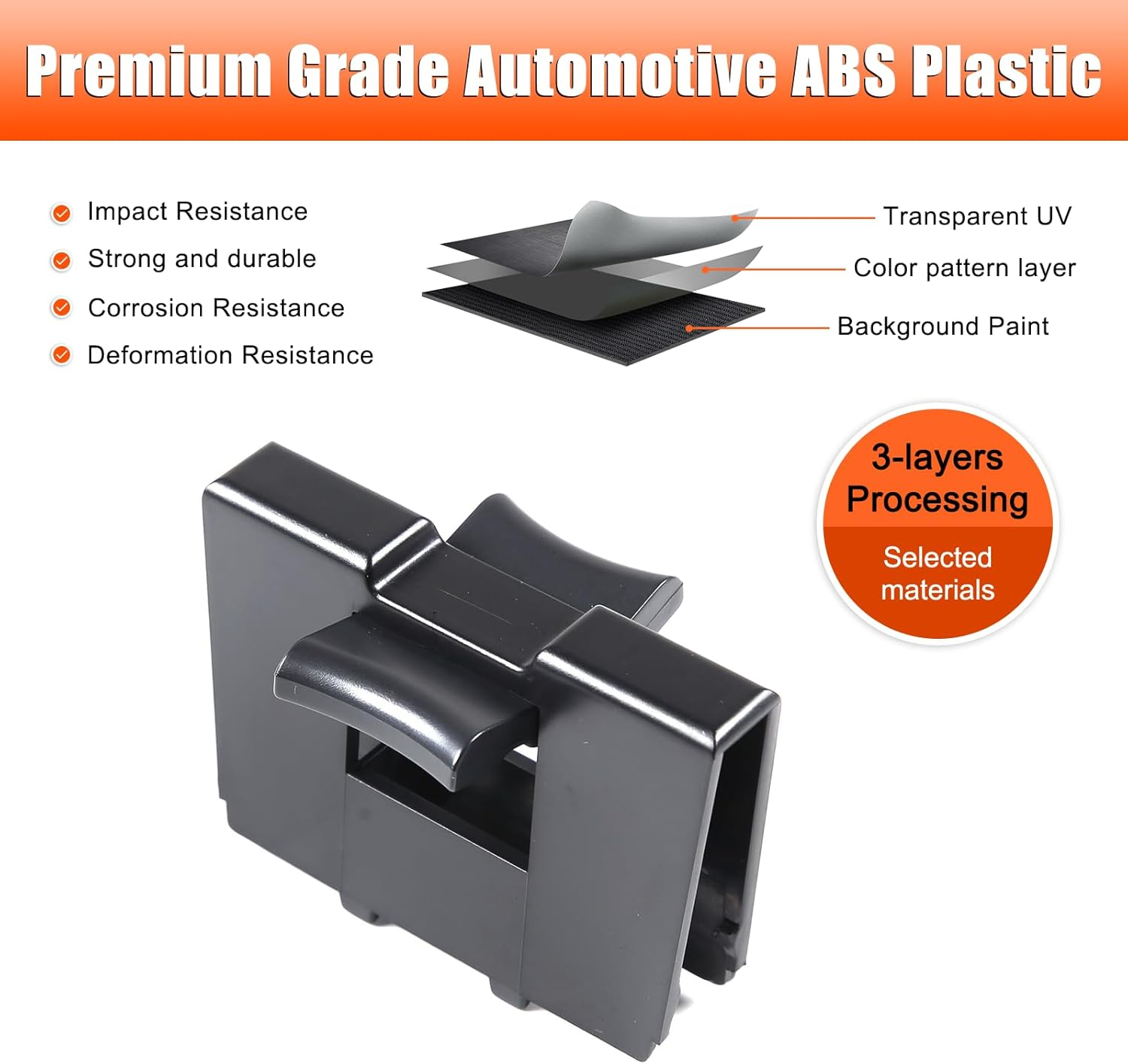 Yinaniutos Cup Holder Insert Divider Compatible with 2014-2018 Subaru Forester, 2010-2014 Subaru Outback/Legacy, Center Console Drinks Holder Divider Replace image number 4