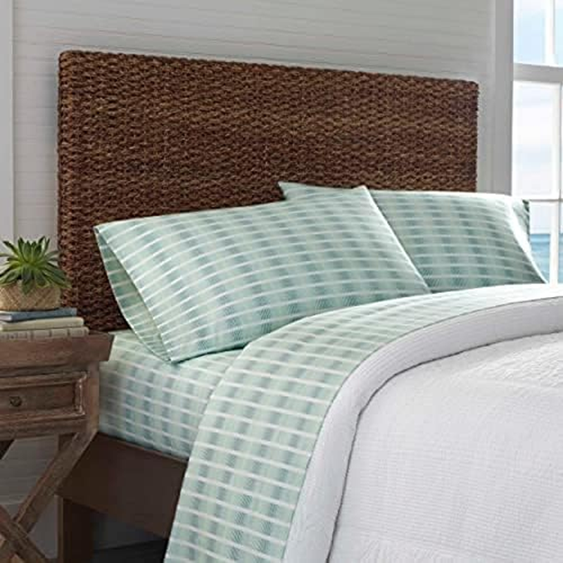 Tommy Bahama - King Sheets, Cotton Percale Bedding Set, Crisp & Cool, Stylish Bedding Set (Off the Grid Green, King) image number 6