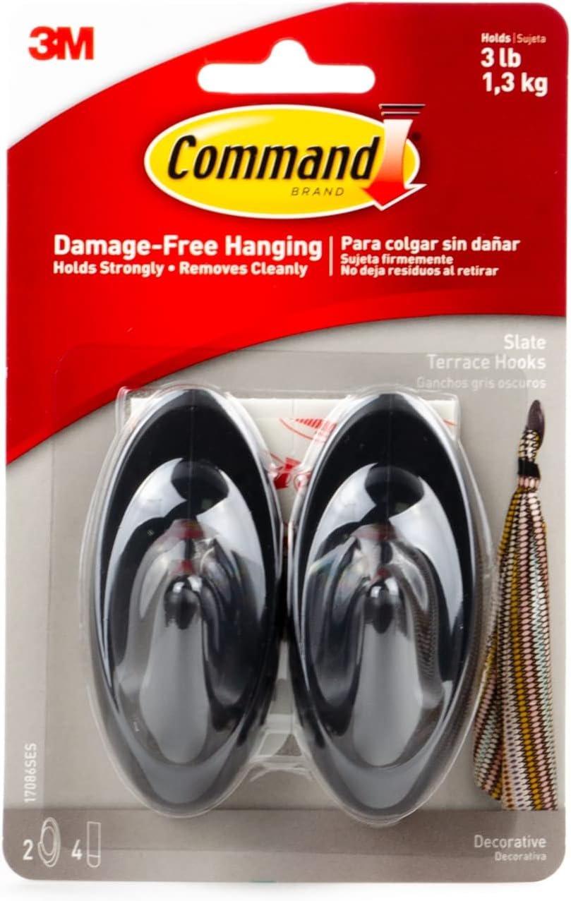 Command 3M Company 17086S, Medium, Slate Terrace Hook image number 2
